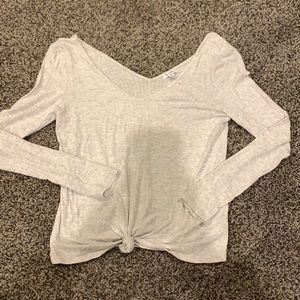 knotted & ribbed long sleeve